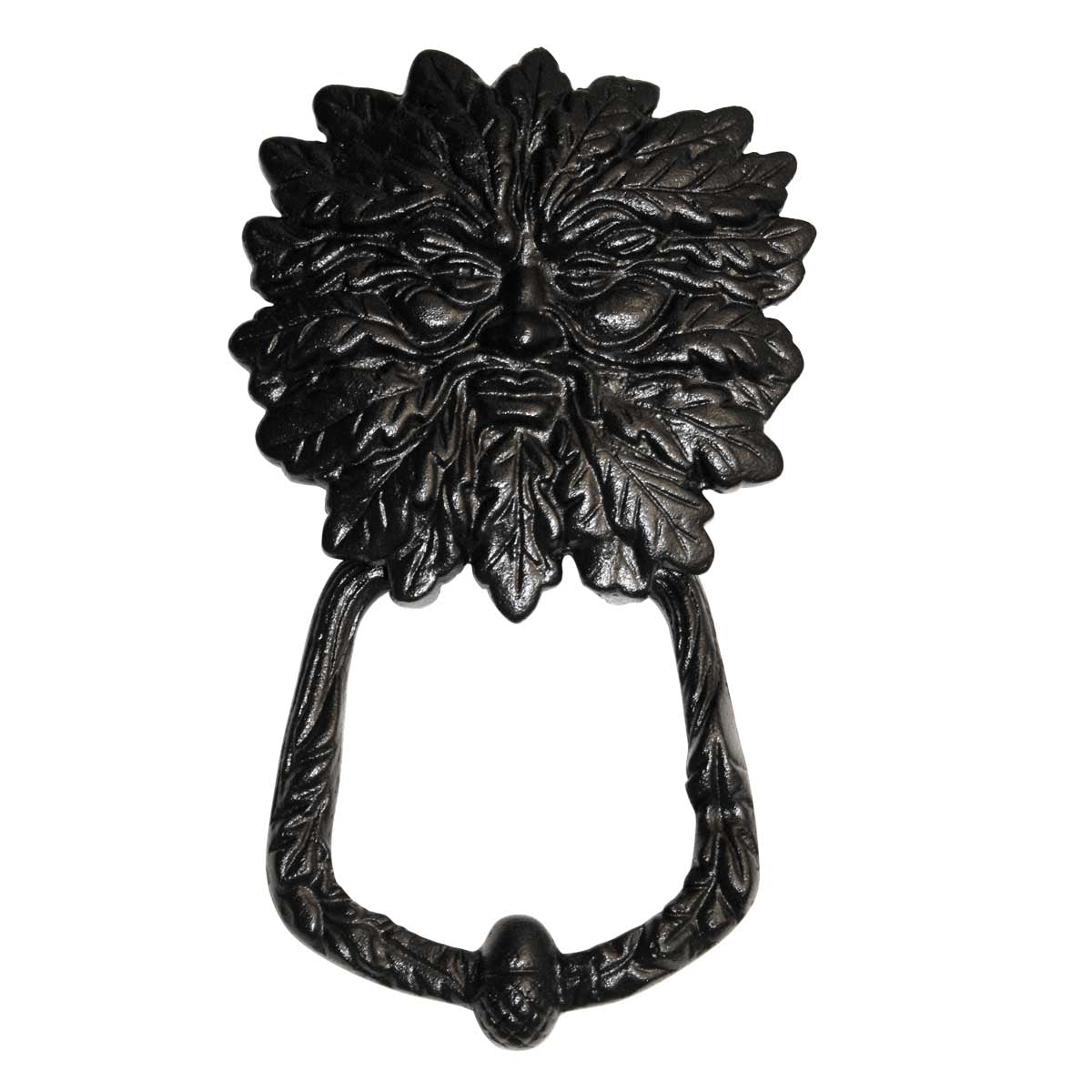 Door Knocker Black Cast Iron Warrior Man 7 3/8" H x 4 3/4 W