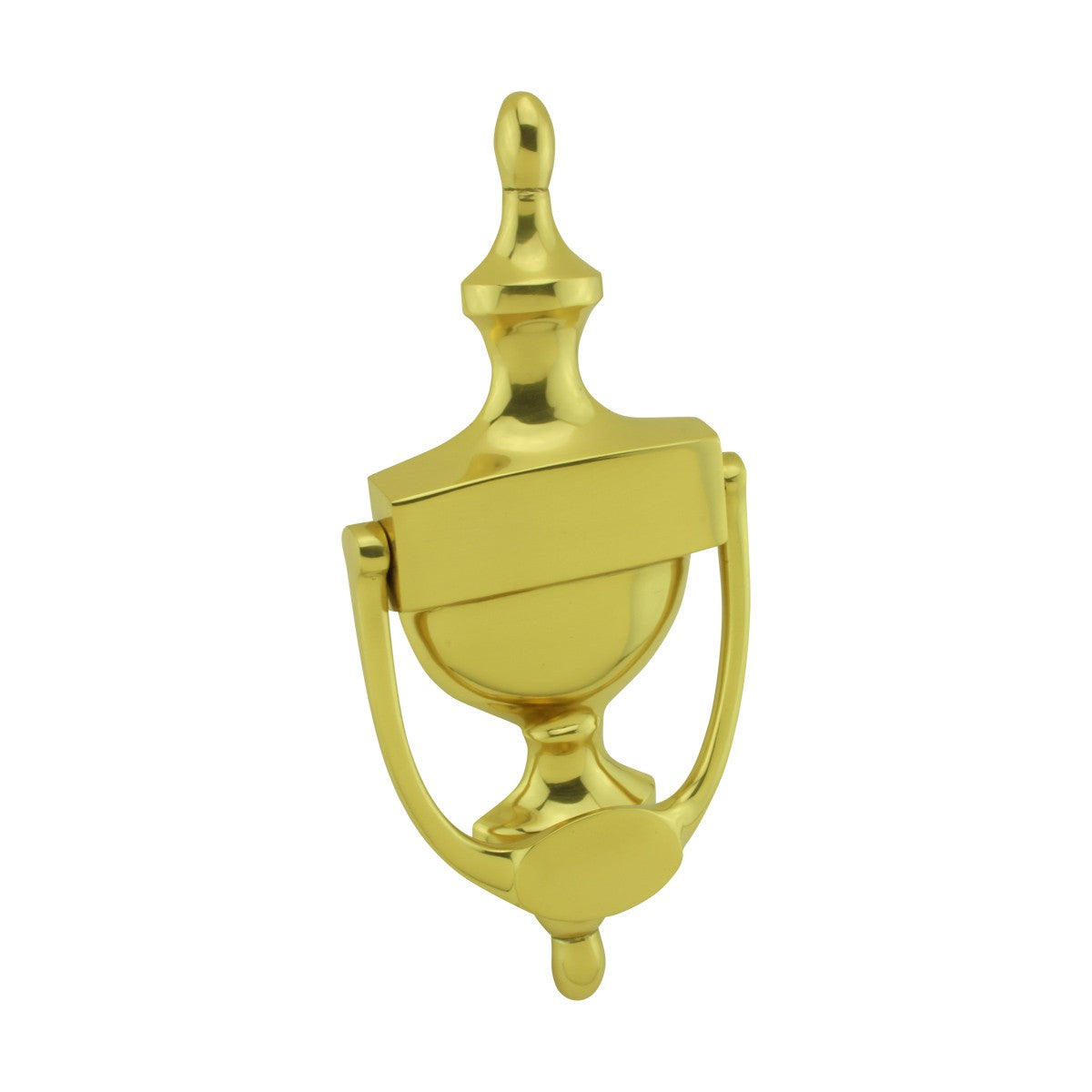 Door Knocker Solid Brass Traditional Style Door Knocker 8 inch. H x 3.5 inch. W