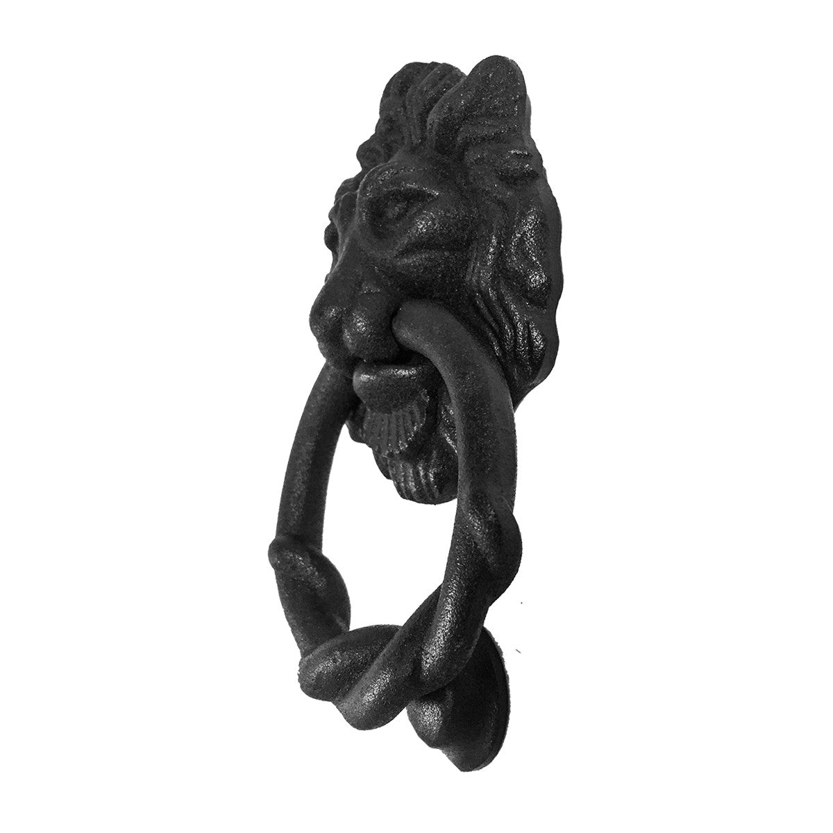 Iron Lion Door Knocker Matte Finish 6" H x 3-3/4" W