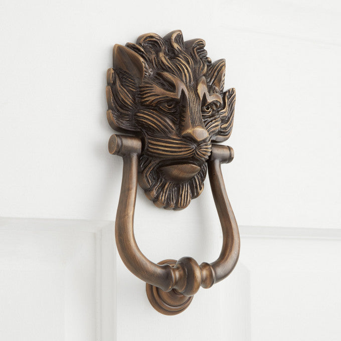 Large Lion's Head Door Knocker