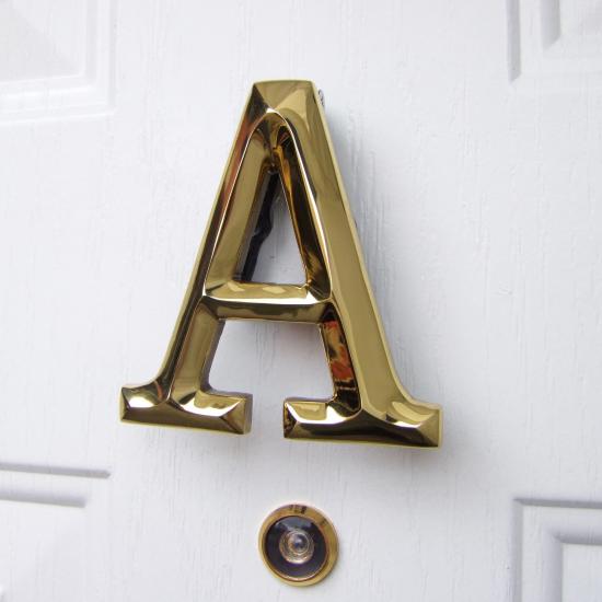 Monogram Letter A Door Knocker