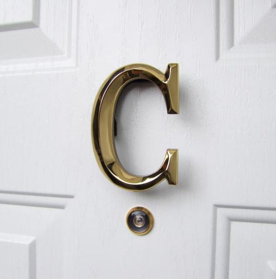 Monogram Letter C Door Knocker