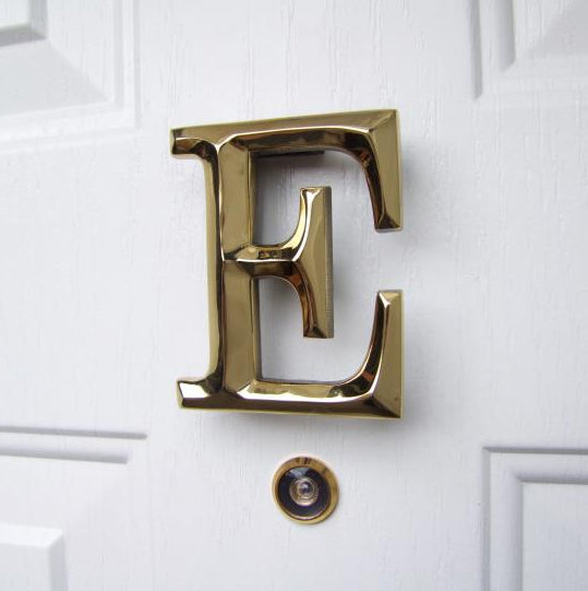 Monogram Letter E Door Knocker