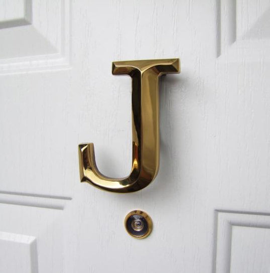 Monogram Letter J Door Knocker