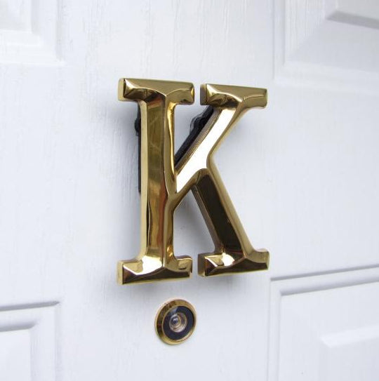 Monogram Letter K Door Knocker