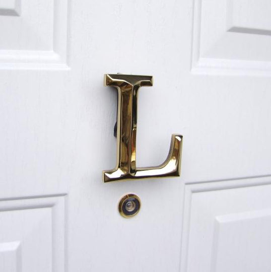 Monogram Letter L Door Knocker