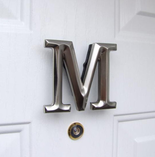 Monogram Letter M Door Knocker