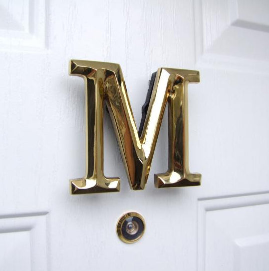 Monogram Letter M Door Knocker