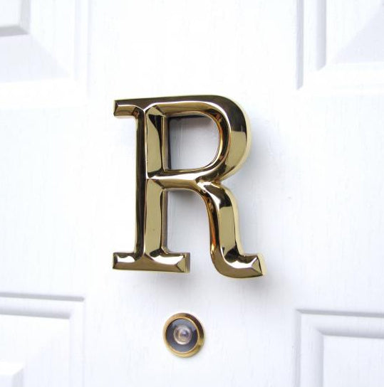 Monogram Letter R Door Knocker