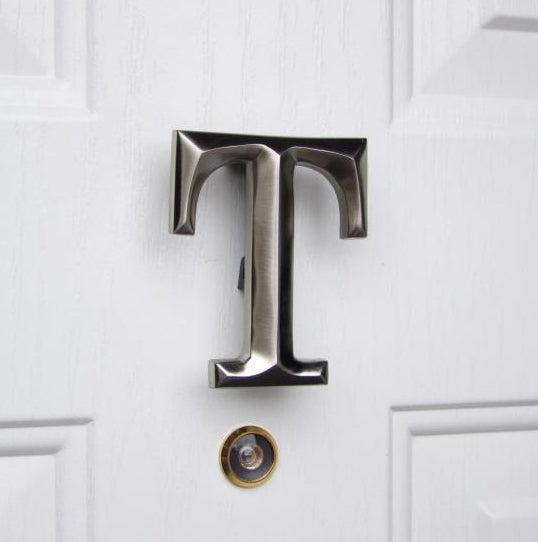 Monogram Letter T Door Knocker