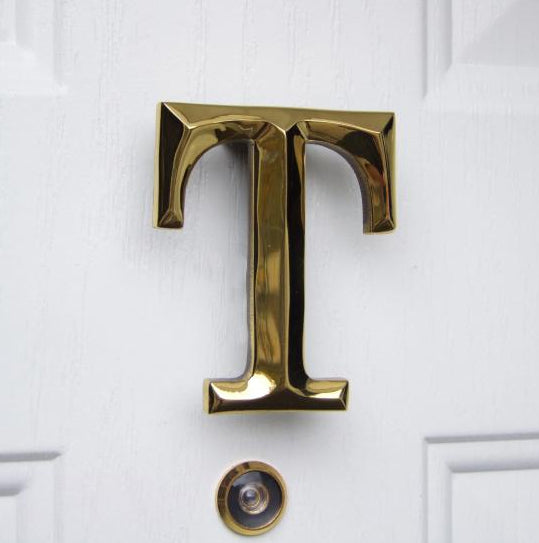 Monogram Letter T Door Knocker