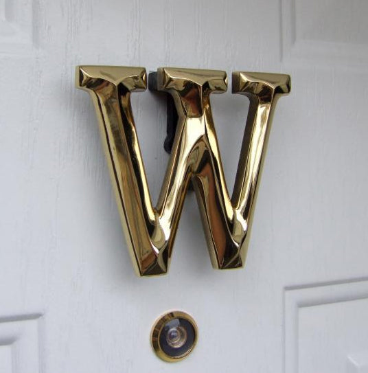 Monogram Letter W Door Knocker