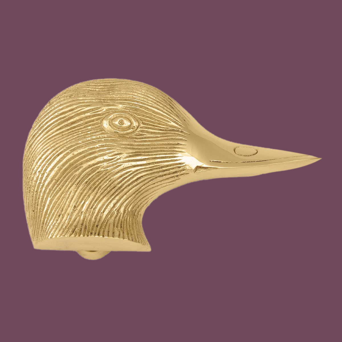 Solid Brass Door Knocker Duck Head