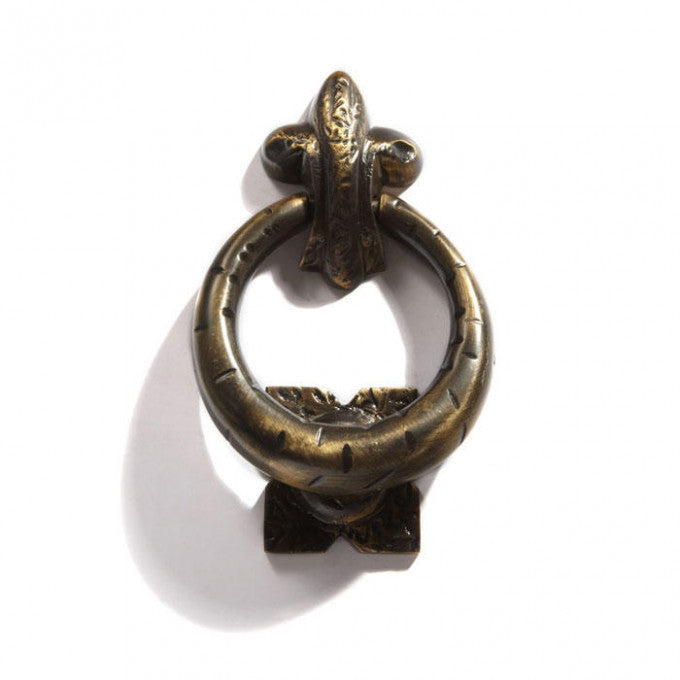 Solid Brass Elegant Ring Door Knocker