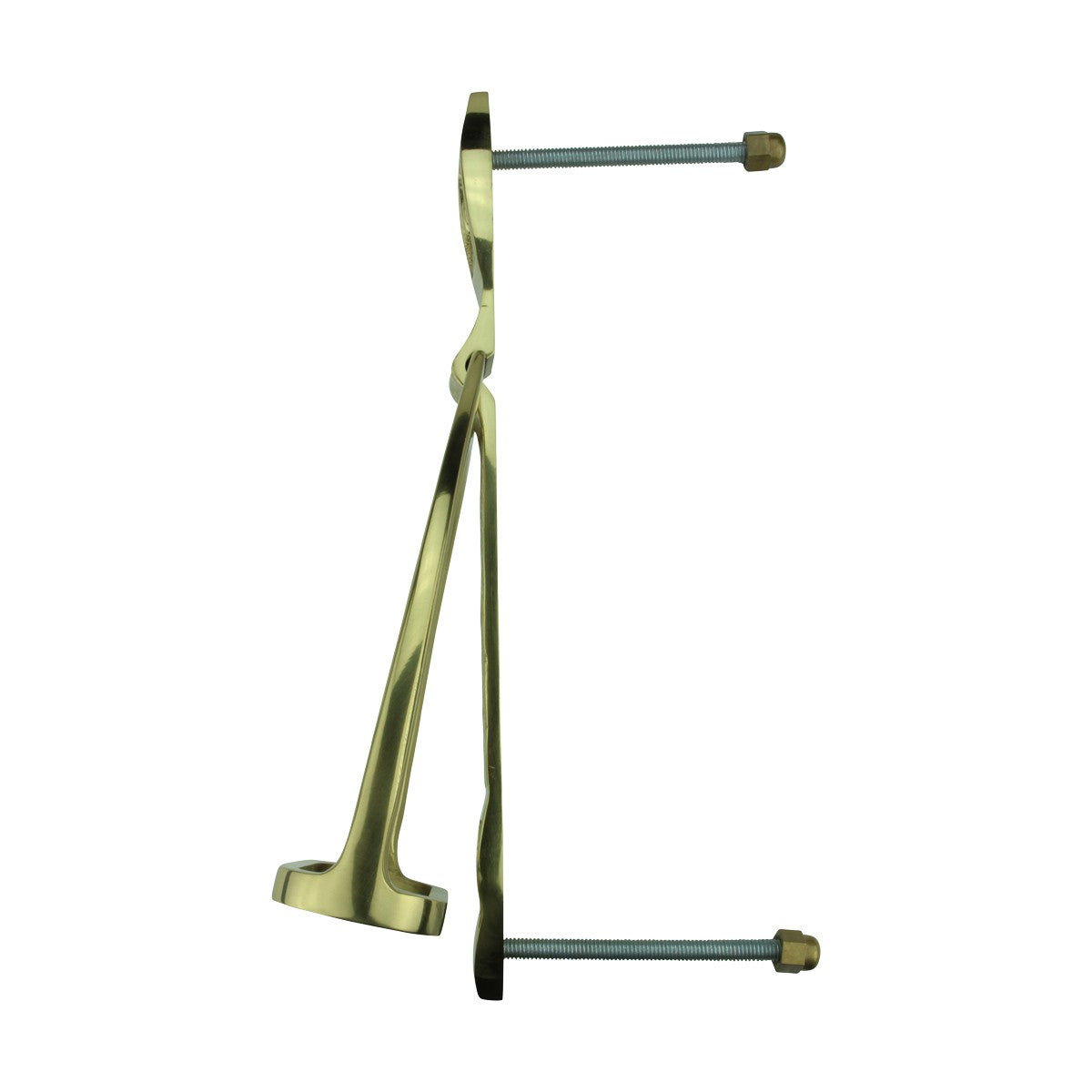 Solid Brass Large Door Knocker Stirrup 9.5"H