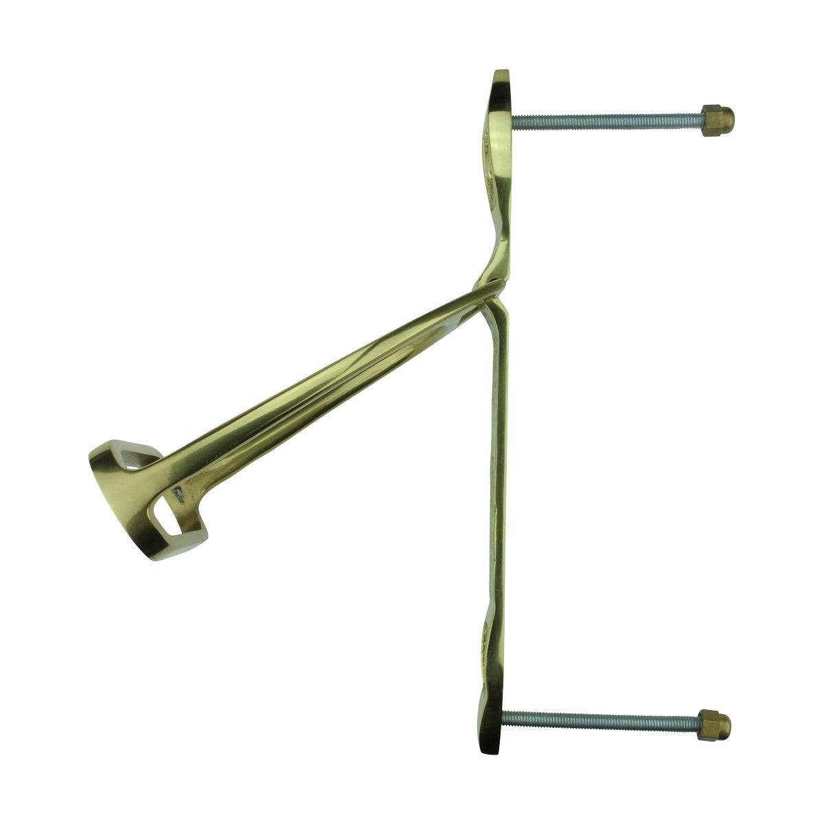 Solid Brass Large Door Knocker Stirrup 9.5"H