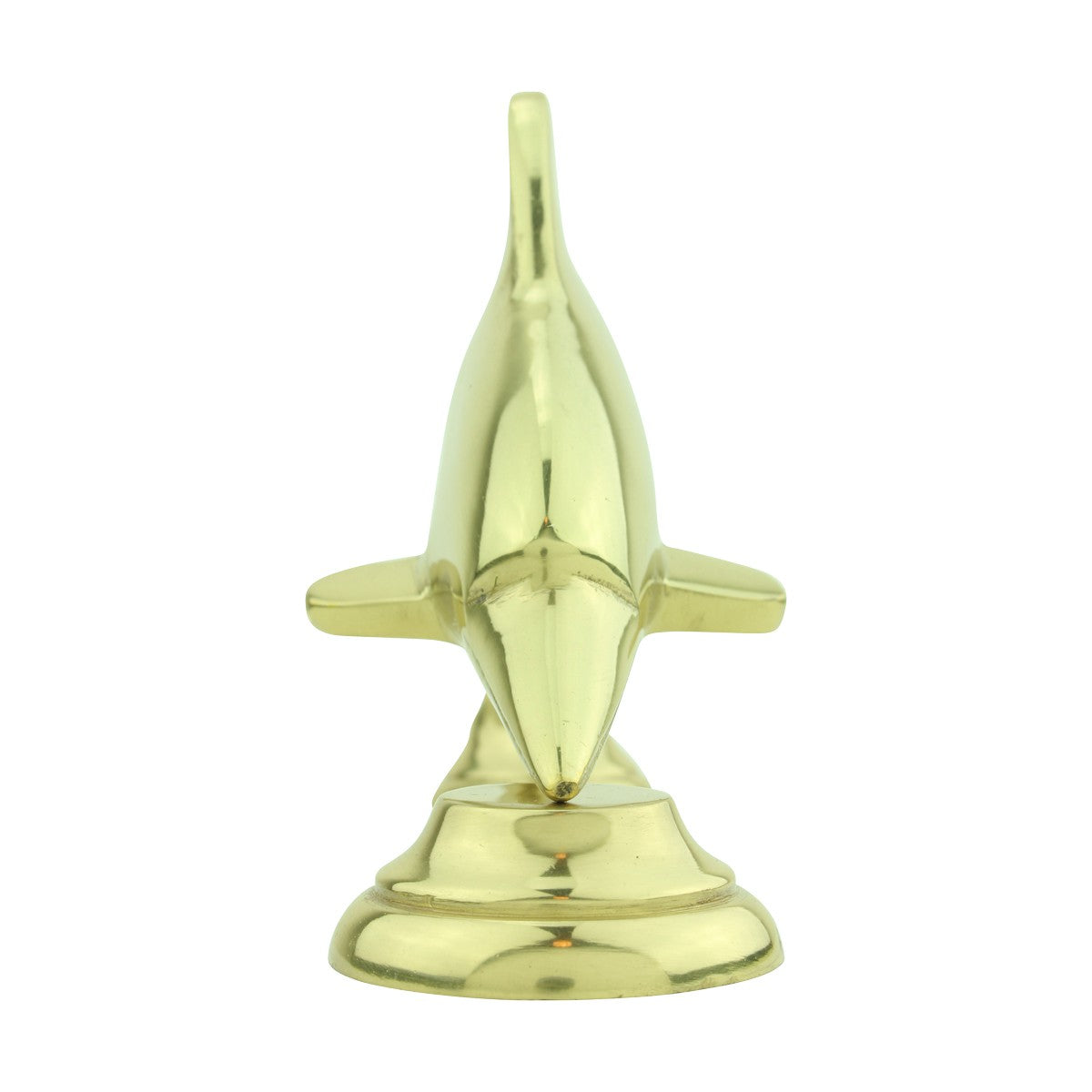 Solid Brass Vintage Dolphin Door Knocker Fish Flipper 8"H