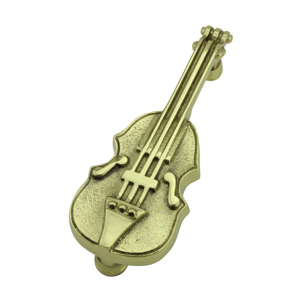 Solid Brass Vintage Door Knocker Violin 6.5"H