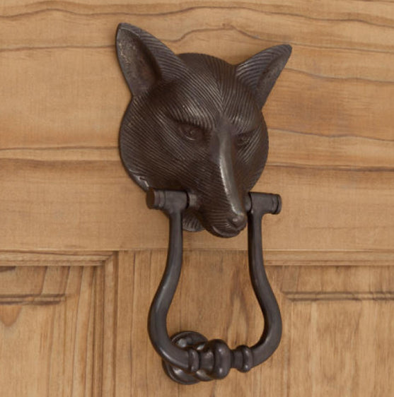 Solid Bronze Fox Door Knocker