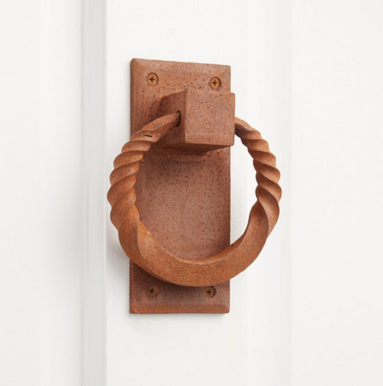 Twisted Ring Iron Door Knocker