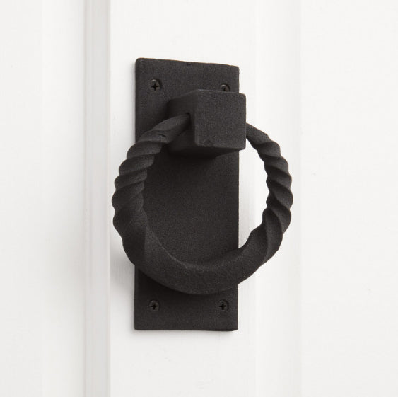 Twisted Ring Iron Door Knocker