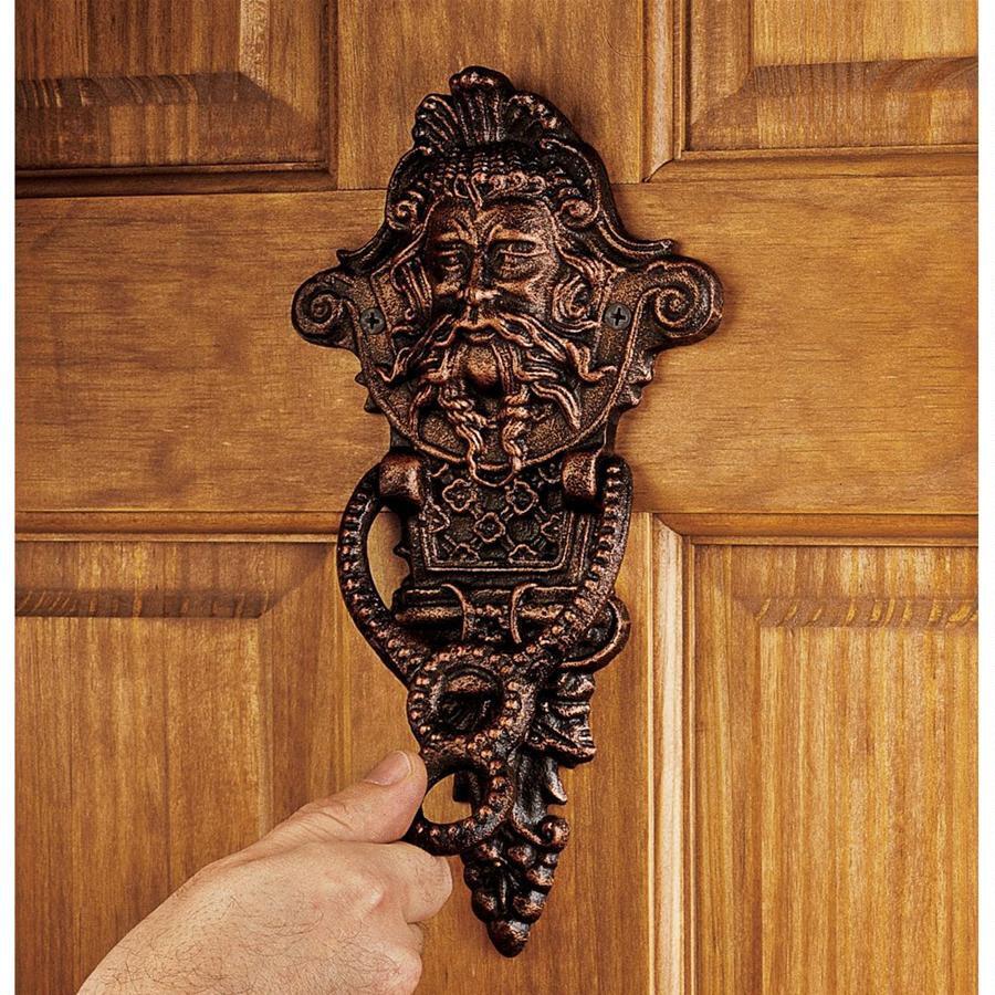 Winthrop Manor Greenman Authentic Foundry Iron Door Knockers